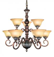 Woodbridge 12042-BRK - Bronze Up Chandelier