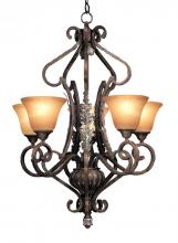 Woodbridge 12048-AGB - Bronze Up Chandelier