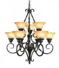 Woodbridge 12054-TOR - Bronze Up Chandelier