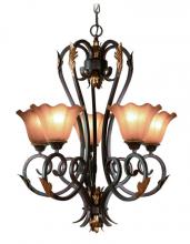 Woodbridge 12073-BOR - Bronze Up Chandelier