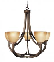 Woodbridge 12146-BRZ - Bronze Up Chandelier