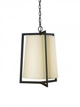 Woodbridge 12320-BLK - Black Drum Shade Mini Pendant