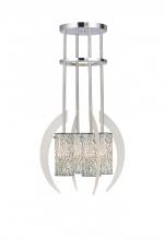 Woodbridge 12414STN-M10WHT - 4-Light Vintage Graphite Chandelier