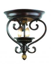 Woodbridge 36000-BOR - Bronze Cage Semi-Flush Mount