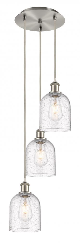 Bella - 3 Light - 12 inch - Brushed Satin Nickel - Cord hung - Multi Pendant