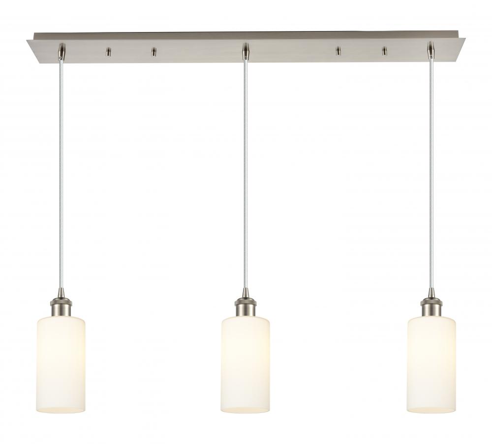 Crown Point - 3 Light - 37 inch - Brushed Satin Nickel - Linear Pendant