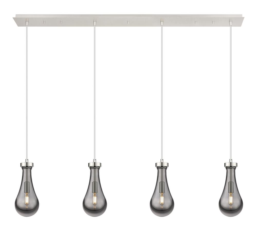 Owego - 4 Light - 49 inch - Polished Nickel - Linear Pendant