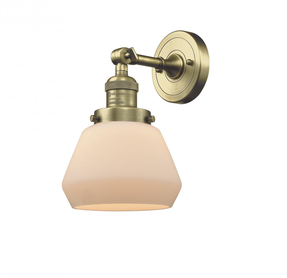 Fulton - 1 Light - 7 inch - Antique Brass - Sconce