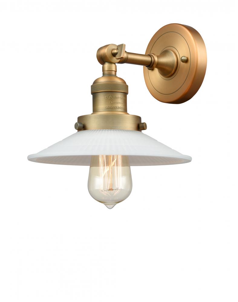 Halophane - 1 Light - 9 inch - Brushed Brass - Sconce