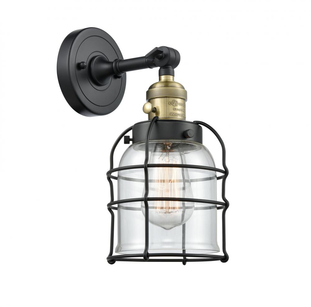 Bell Cage - 1 Light - 6 inch - Black Antique Brass - Sconce