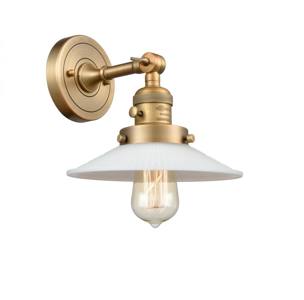 Halophane - 1 Light - 9 inch - Brushed Brass - Sconce