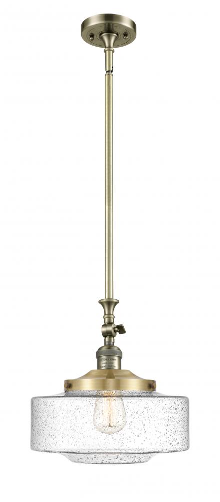 Bridgeton - 1 Light - 12 inch - Antique Brass - Stem Hung - Mini Pendant