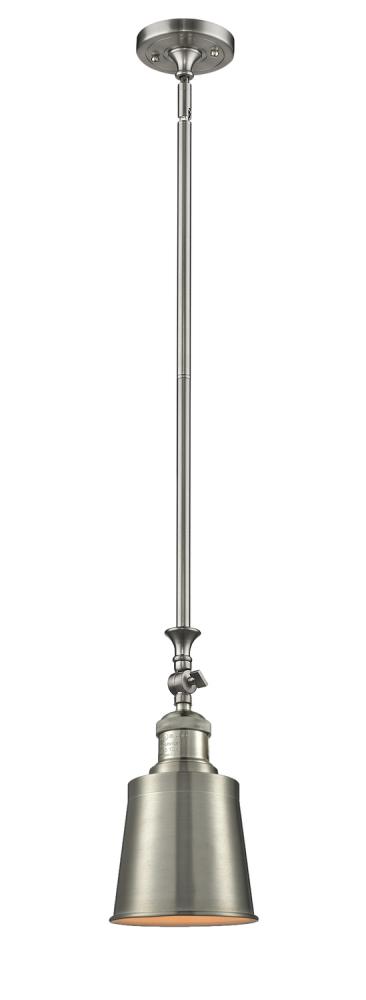 Addison - 1 Light - 5 inch - Brushed Satin Nickel - Stem Hung - Mini Pendant