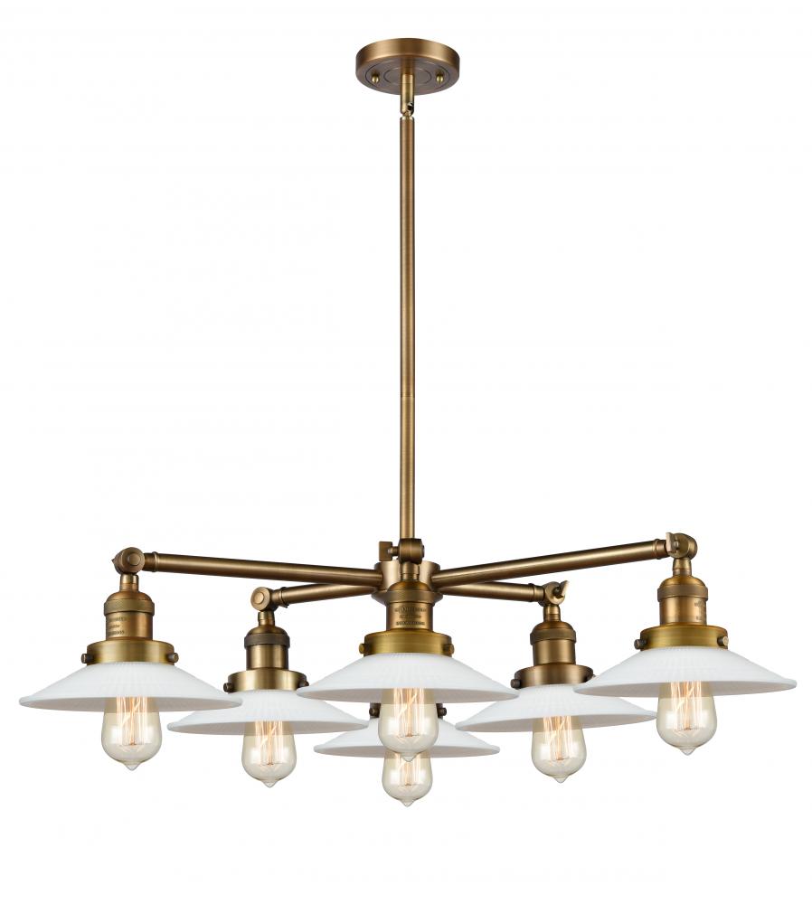 Halophane 6 Light Chandelier