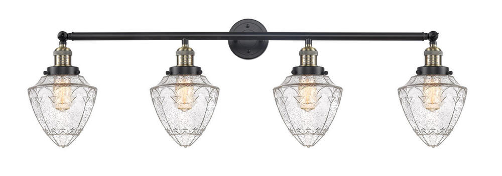 Bullet - 4 Light - 46 inch - Black Antique Brass - Bath Vanity Light