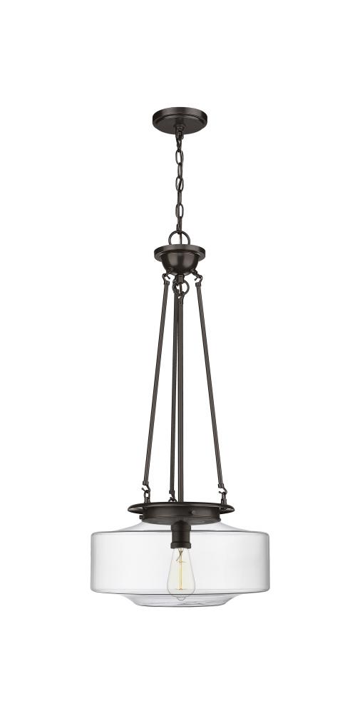 Bridgeton - 1 Light - 16 inch - Oil Rubbed Bronze - Chain Hung - Pendant