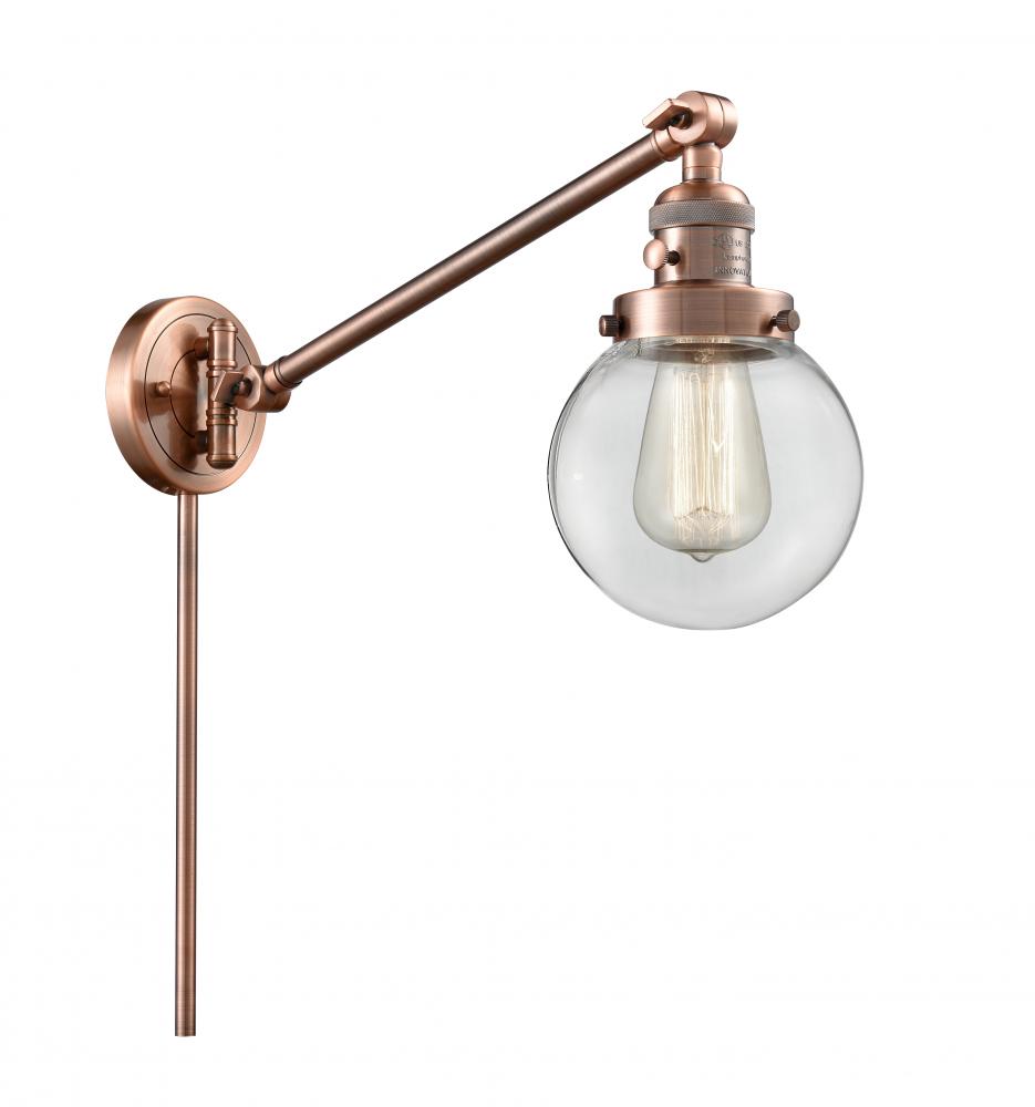 Beacon - 1 Light - 6 inch - Antique Copper - Swing Arm