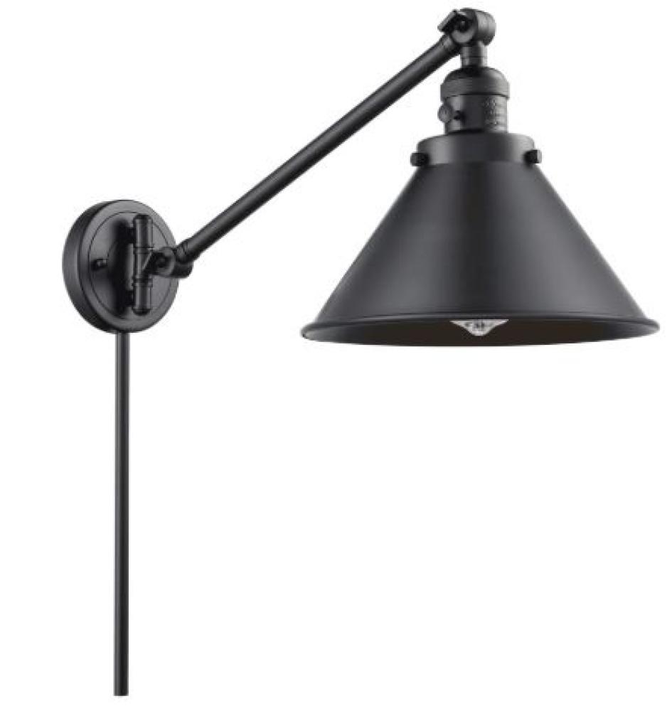 Briarcliff - 1 Light - 10 inch - Matte Black - Swing Arm