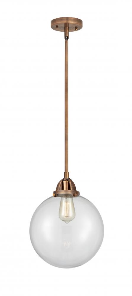 Beacon - 1 Light - 10 inch - Antique Copper - Cord hung - Mini Pendant