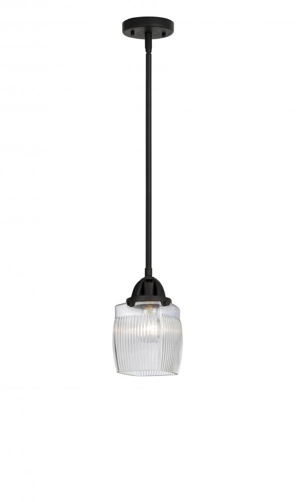 Colton - 1 Light - 6 inch - Matte Black - Cord hung - Mini Pendant