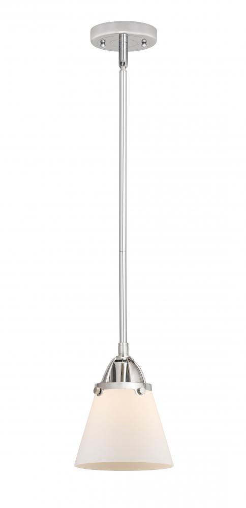 Cone - 1 Light - 6 inch - Polished Chrome - Cord hung - Mini Pendant