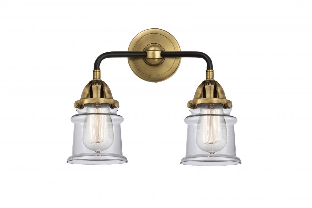 Canton - 2 Light - 13 inch - Black Antique Brass - Bath Vanity Light