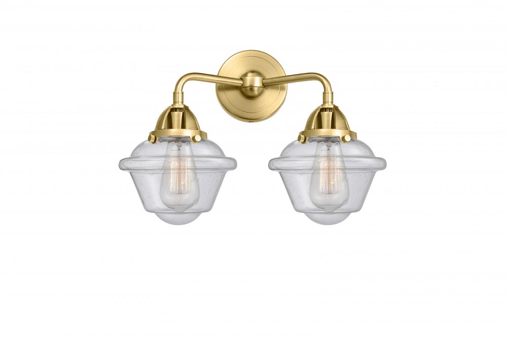 Oxford - 2 Light - 16 inch - Satin Gold - Bath Vanity Light