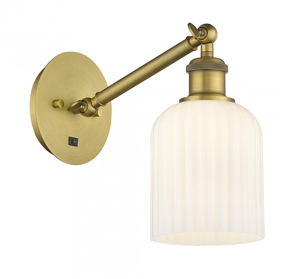 Bridal Veil - 1 Light - 5 inch - Brushed Brass - Sconce