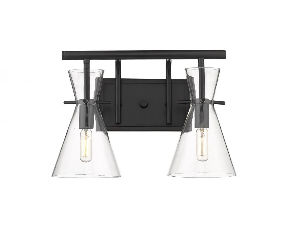 Colden - 2 Light - 15 inch - Matte Black - Bath Vanity Light