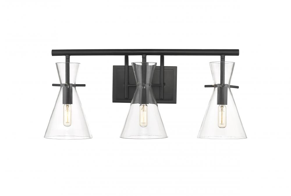 Colden - 3 Light - 24 inch - Matte Black - Bath Vanity Light