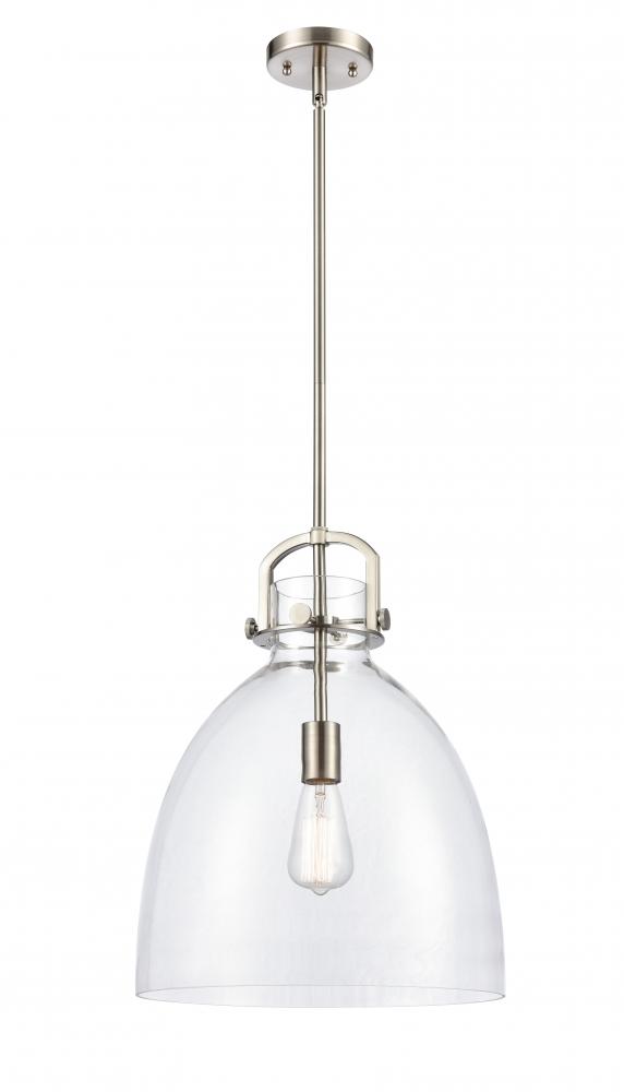 Newton Bell - 1 Light - 14 inch - Satin Nickel - Pendant