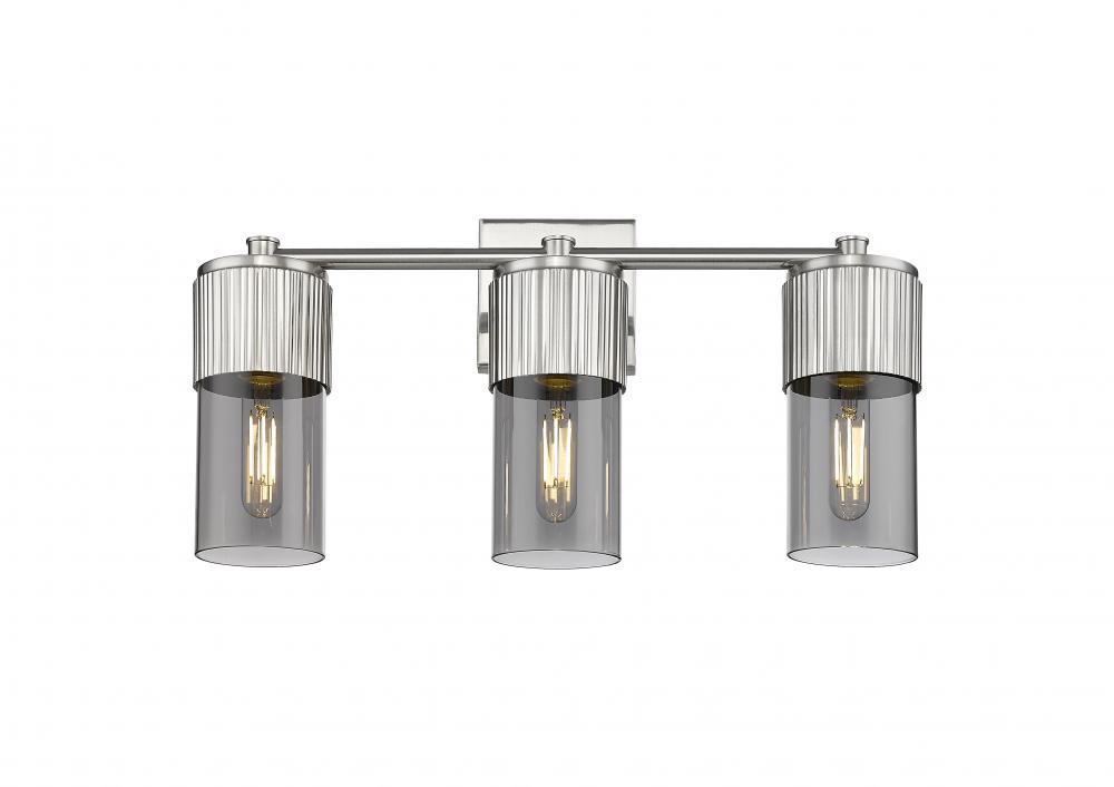 Bolivar - 3 Light - 21 inch - Satin Nickel - Bath Vanity Light