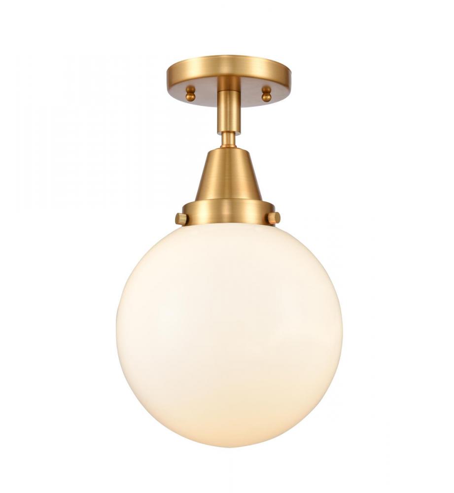 Beacon - 1 Light - 8 inch - Satin Gold - Flush Mount