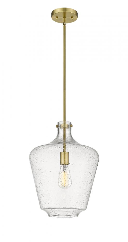 Norwalk - 1 Light - 12 inch - Satin Gold - Stem hung - Mini Pendant