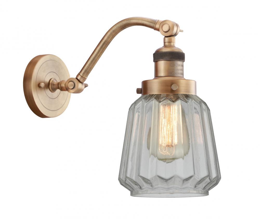 Chatham - 1 Light - 7 inch - Brushed Brass - Sconce