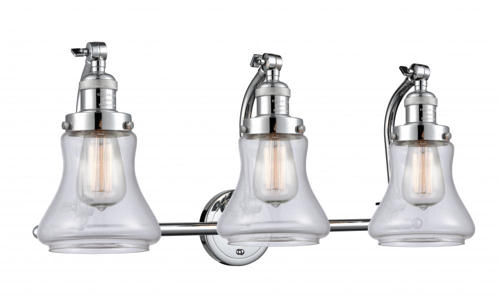 Bellmont - 3 Light - 28 inch - Polished Chrome - Bath Vanity Light