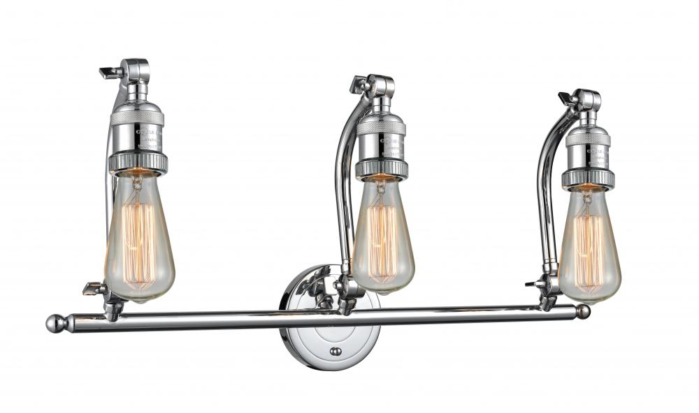 Double Swivel - 3 Light - 26 inch - Polished Chrome - Bath Vanity Light