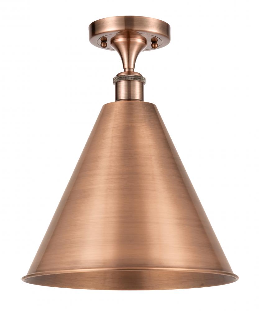 Berkshire - 1 Light - 16 inch - Antique Copper - Semi-Flush Mount