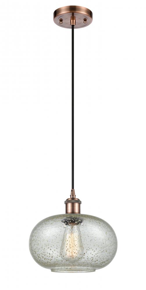 Gorham - 1 Light - 10 inch - Antique Copper - Cord hung - Mini Pendant