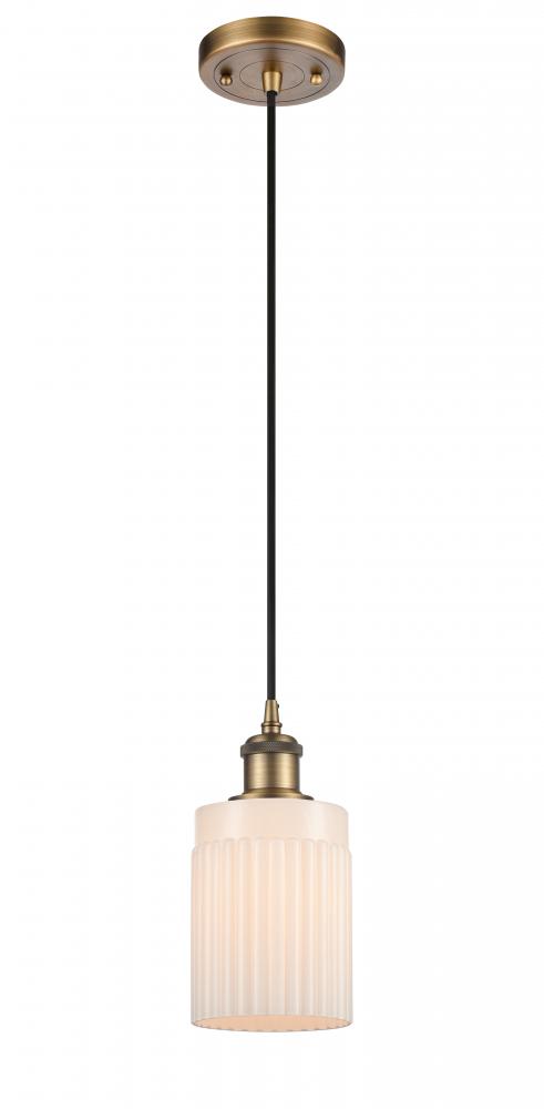 Hadley - 1 Light - 5 inch - Brushed Brass - Cord hung - Mini Pendant