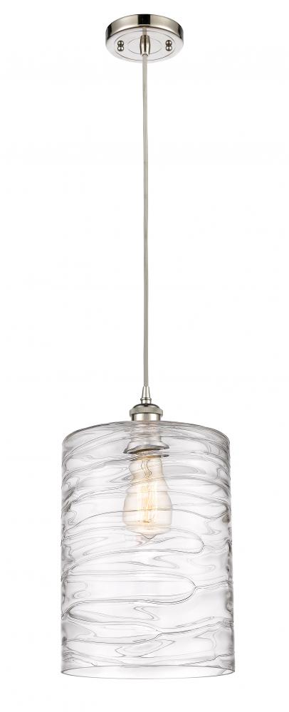 Cobbleskill - 1 Light - 9 inch - Polished Nickel - Cord hung - Mini Pendant