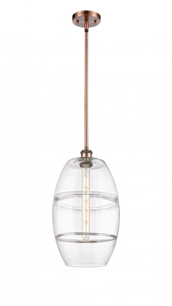 Vaz - 1 Light - 10 inch - Antique Copper - Mini Pendant