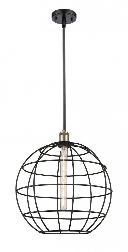 Lake Placid - 1 Light - 16 inch - Black Antique Brass - Mini Pendant