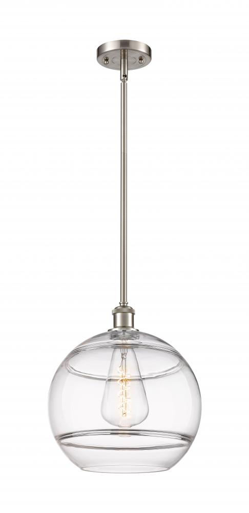 Rochester - 1 Light - 12 inch - Brushed Satin Nickel - Mini Pendant