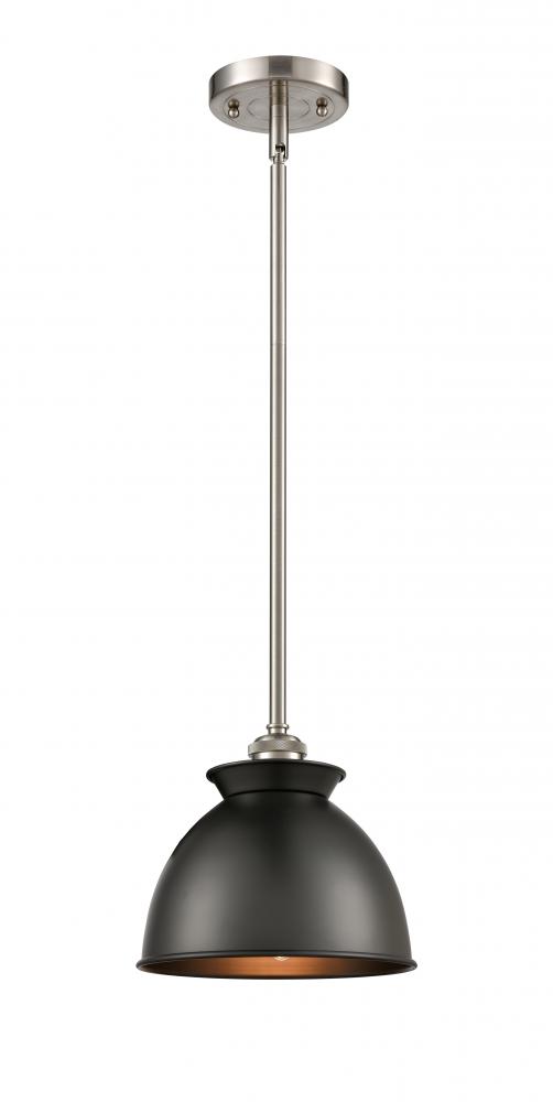 Adirondack - 1 Light - 8 inch - Brushed Satin Nickel - Mini Pendant