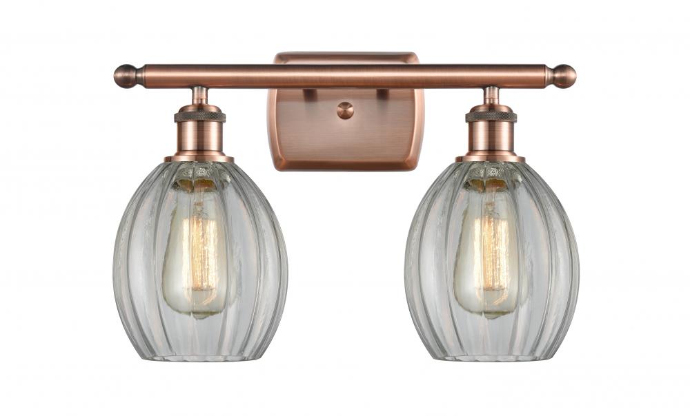 Eaton - 2 Light - 16 inch - Antique Copper - Bath Vanity Light