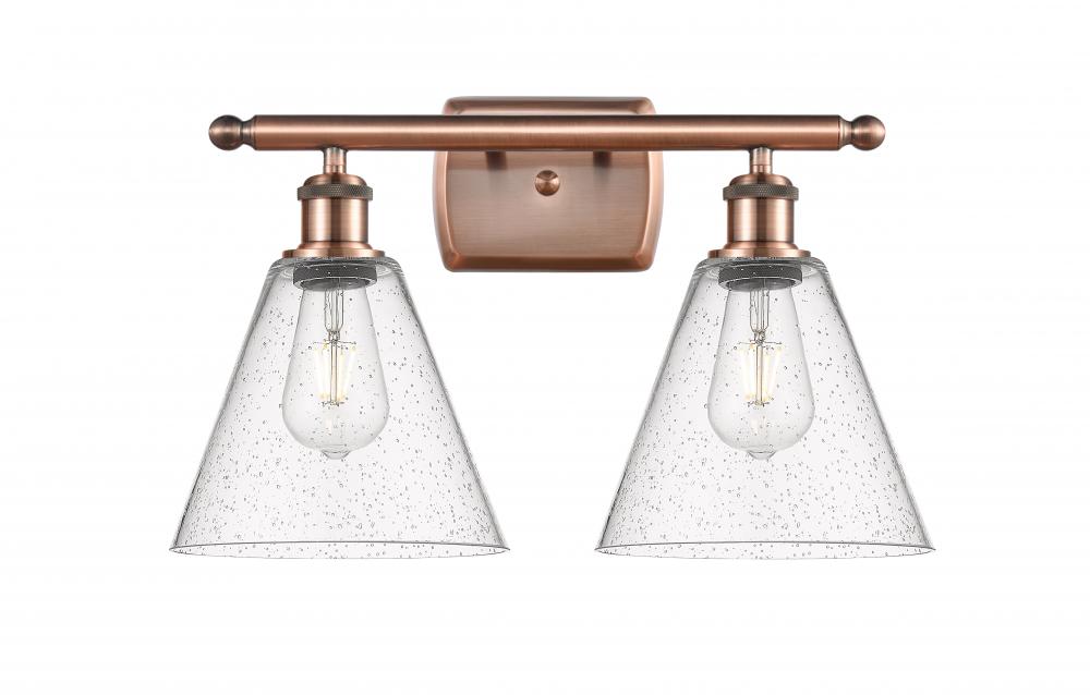 Berkshire - 2 Light - 18 inch - Antique Copper - Bath Vanity Light