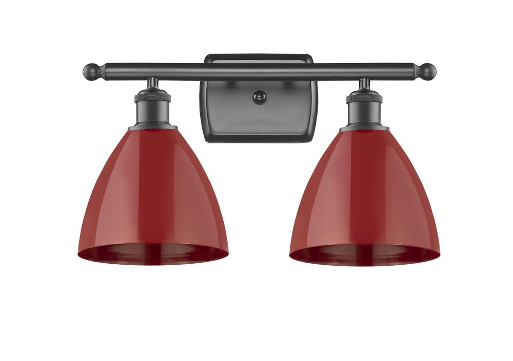 Plymouth - 2 Light - 18 inch - Oil Rubbed Bronze - Bath Vanity Light