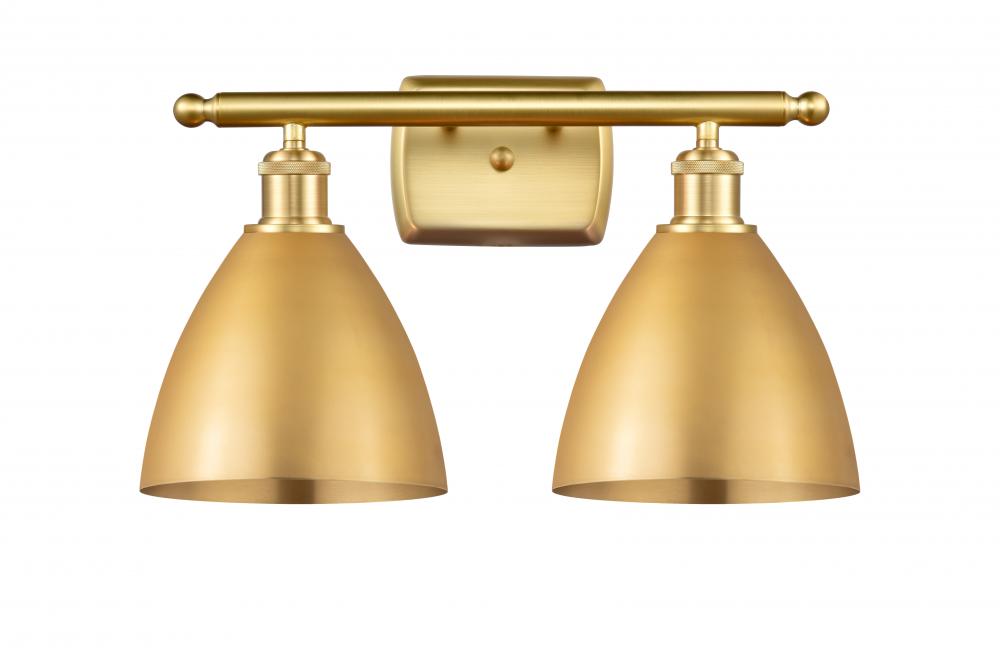 Bristol - 2 Light - 18 inch - Satin Gold - Bath Vanity Light