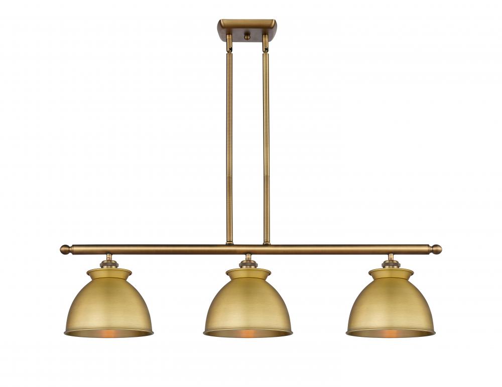 Adirondack - 3 Light - 36 inch - Brushed Brass - Cord hung - Island Light